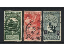 1913 - REGNO - LOTTO/47378 - UNITA' D'ITALIA SOPRASTAMPATI  3v. USATI