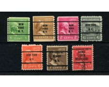 1938/1943 - STATI UNITI - LOTTO/43578 -  SERIE PRESIDENTI 7v. - USATI