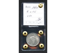 1950 - REPUBBLICA - LOTTO/M43586 - 5 LIRE UVA SPL/FDC 1950 - REPUBBLICA - LOTTO/M43586 - 5 LIRE UVA SPL/FDC