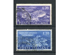 1951 - REPUBBLICA - LOTTO/47410 - ABBAZIA DI MONTECASSINO 2v. - USATI