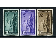 1949 - REPUBBLICA - ERP PROGRAMMA RICOSTRUZIONE 3v. - NUOVI - LOTTO/30360