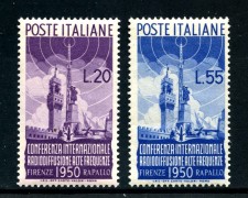 1950 - LOTTO/30364 - REPUBBLICA - RADIODIFFUSIONE 2v. - NUOVI