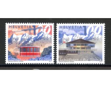 2017 - SVIZZERA - LOTTO/38038 - FUNIVIA PIZ GLORIA 2v. - NUOVI