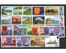 JERSEY - 19 FRANCOBOLLI DIFFERENTI NUOVI E USATI - LOTTO/32510