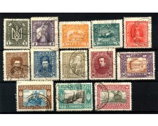 1921 - UCRAINA - LOTTO/47493 - SOGGETTI VARI NON EMESSI 13v. USATI