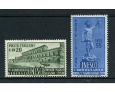 1950 - LOTTO/12782A - REPUBBLICA - U.N.E.S.C.O. 2v. - NUOVI