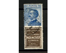 1924 - REGNO - LOTTO/39856 - 25c. PUBBLICITARIO TAGLIACOZZO - USATO