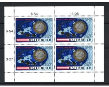 2002 - AUSTRIA - LOTTO/41927F - ENTRATA DELL'EURO - FOGLIETTO  NUOVO