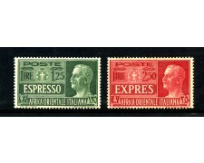 1938 - AFRICA ORIENTALE ITALIANA - ESPRESSI 2v. - NUOVI - LOTTO/32518 1938 - AFRICA ORIENTALE ITALIANA - ESPRESSI 2v. - NUOVI - LOTTO/32518