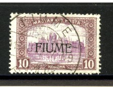 1918 - FIUME - LOTTO/39872 - 10 K. BRUNO LILLA - USATO