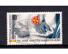 1988 - GERMANIA FEDERALE - 80p. ASSISTENZA LAVORATORI - USATO - LOTTO/31312U 1988 - GERMANIA FEDERALE - 80p. ASSISTENZA LAVORATORI - USATO - LOTTO/31312U