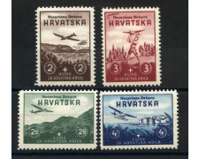 1942 - CROAZIA - A PROFITTO DELL'AVIAZIONE  4v. - NUOVI - LOTTO/32546