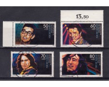 1988 - GERMANIA FEDERALE - PRO GIOVENTU' MUSICA 4v. - USATI - LOTTO/31322U 1988 - GERMANIA FEDERALE - PRO GIOVENTU' MUSICA 4v. - USATI - LOTTO/31322U