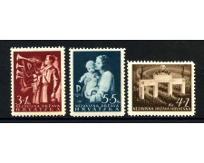 1942 - CROAZIA - SOCCORSO NAZIONALE 3v. - LINGUELLATI - LOTTO/32550