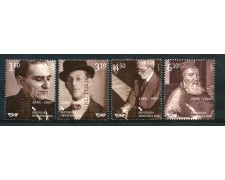 2010 - CROAZIA - PERSONAGGI FAMOSI 4v. - NUOVI - LOTTO/33112