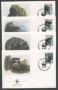 1991 - LOTTO/19257B - BOLIVIA - ORSO DAGLI OCCHIALI 4 FDC.
