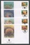 1993 - LOTTO/19263B - ALDERNEY - FAUNA MARINA 4 FDC.
