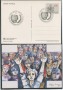 1985 - LOTTO/17097U - VATICANO ANNO GIOVENTU 4 CARTOLINE - FDC