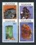 1988 - UGANDA - LOTTO/19959 - MINERALI 4v. - NUOVI