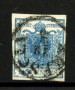 1850 - LOMBARDO VENETO - LOTTO/40518 - 45 Cent. AZZURRO I° TIPO - VARIETA' DECALCO - USATO