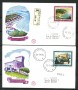 1974 - REPUBBLICA - TURISTICA - 2 BUSTE FDC FILAGRANO VIAGGIATE - LOTTO/27444