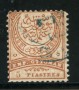 1888/90 - LOTTO/21239 - TURCHIA - 5 piastre BRUNO GRIGIO - USATO