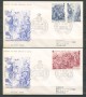 1968 - LOTTO/21471 - SMOM - NATALE  ARAZZI  2 BUSTE FDC