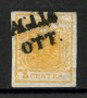 1853/57 - LOMBARDO VENETO - LOTTO/40482 - 5 Centesimi ARANCIO CARICO - USATO