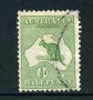 1912/19 - LOTTO/21529A - AUSTRALIA - 1/2d. VERDE GIALLO - USATO