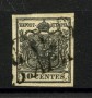 1854/55 - LOMBARDO VENETO - LOTTO/40485 - 10 Centesimi NERO INTENSO - USATO
