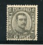 1920 - LOTTO/21091 - ISLANDA - 6 a. GRIGIO - USATO