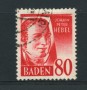 1948 - GERMANIA - BADEN - LOTTO/16246 - 80d. ROSSO USATO