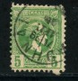 1899/99 - LOTTO/21036 - GRECIA - 5 l. VERDE DENTELLATO - USATO