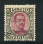1920 - LOTTO/21096 - ISLANDA - 50 a. GRIGIO LILLA - USATO