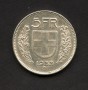 1933 - LOTTO/M15333 - SVIZZERA - 5 FRANCHI ARGENTO
