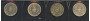 1963-1967 - REGNO - LOTTO/42785 - INSIEME DI 4 MONETE DA 1 LIRA ARGENTO DUE PER ANNO