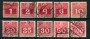 1908 - LOTTO/20576 - AUSTRIA - SEGNATASSE 10v. - USATI