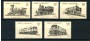 1988 - TURCHIA - LOTTO/19979 - LOCOMOTIVE 5v. - NUOVI