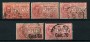 1903/1925 - LOTTO/17641 - ESPRESSI 5v. - USATI