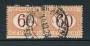 1890/94 - LOTTO/20111 - REGNO - 60 CENT. VARIETA' COPPIA USATA