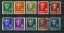 1937/38 - LOTTO/20532 - NORVEGIA - LEONE RAMPANTE 10v. - USATI