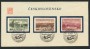 1951 - LOTTO/16533 - CECOSLOVACCHIA - ALBERGHI 3v. - FOGLIO FDC
