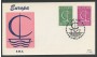1966 - BELGIO - LOTTO/20440 - EUROPA 2v. BUSTA FDC