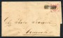 1860 - REGNO DI SICILIA - LOTTO/41003 - 2 GRANA ROSA - SU LETTERA PER CERIGNOLA