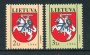 1994 - LITUANIA - LOTTO/20234 - POSTA ORDINARIA STEMMA 2v. - NUOVI
