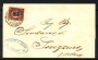 1879 - REGNO - LOTTO/40298 -  2 cent su 10 cent. LACCA  SU PIEGHO DA TORINO A SOVERZENE