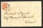1853 - LOMBARDO VENETO - LOTTO/40536 - 15 CENT. ROSSO CHIARO SU LETTERA DA COMO A VARESE