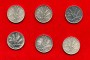 1953/1970 - REPUBBLICA - LOTTO/M43026 - INSIEME DI 6 MONETE DA 2 LIRE DIFFERENTI