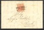 1852 - LOMBARDO VENETO - LOTTO/40526 - 15 Centesimi ROSSO SU BUSTA DA FELTRE PER TRENTO
