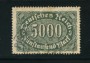1922 - LOTTO/17798 - GERMANIA REICH  - 5000m. VERDE GRIGIO - USATO